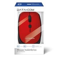 MOUSE 4D UV/RUBBER INAL. ROJO